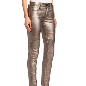 Ralph Lauren Polo Metallic Tompkins Skinny Jeans Size 30